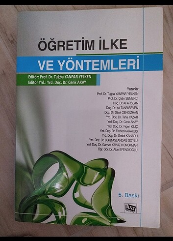  Öğretim İlke ve Yöntemleri Anı yayınları