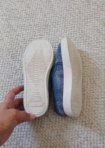 Kız Çocuk Mavi Payetli Denim Loafer - Görsel 4