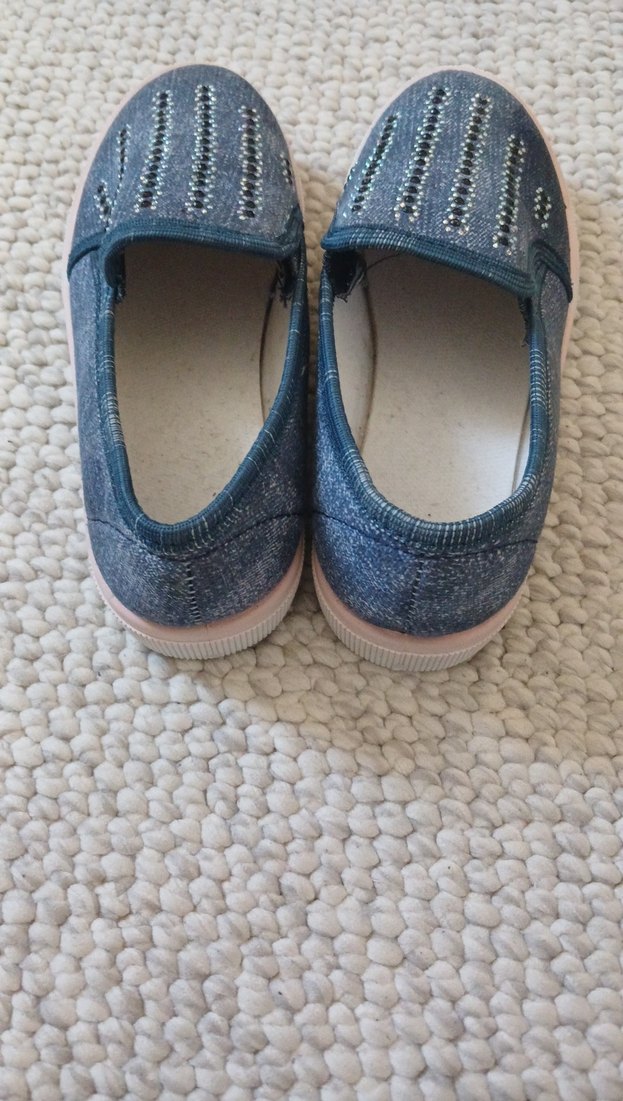 Kız Çocuk Mavi Payetli Denim Loafer - Görsel 3