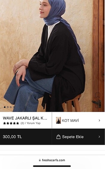 Suud Collection Freshscarfs wave jakarlı şal