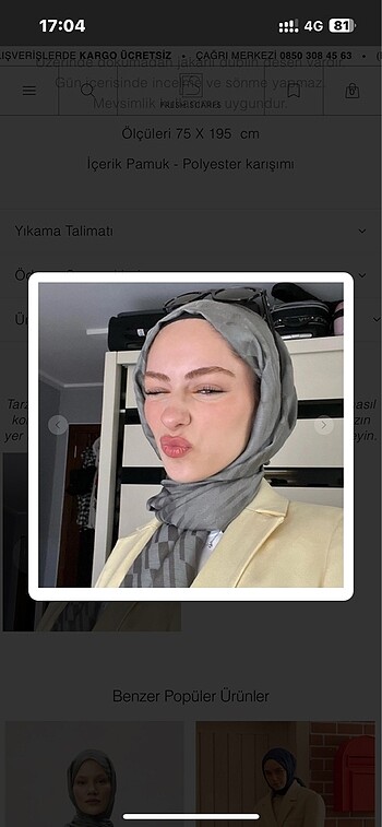 Fresh Dublin Jakarlı Gri şal - Görsel 3