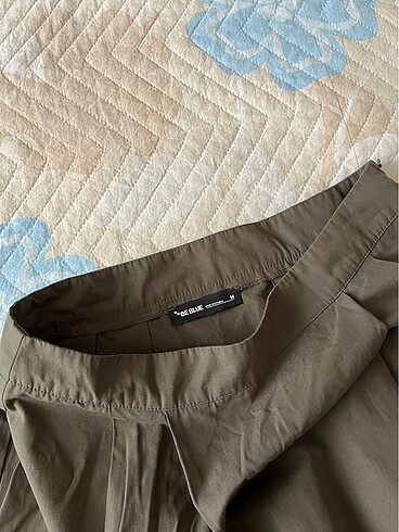 Be Blue Haki Poplin Etek - Görsel 7