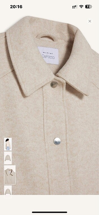 Defacto Kaşe Mont - Görsel 9