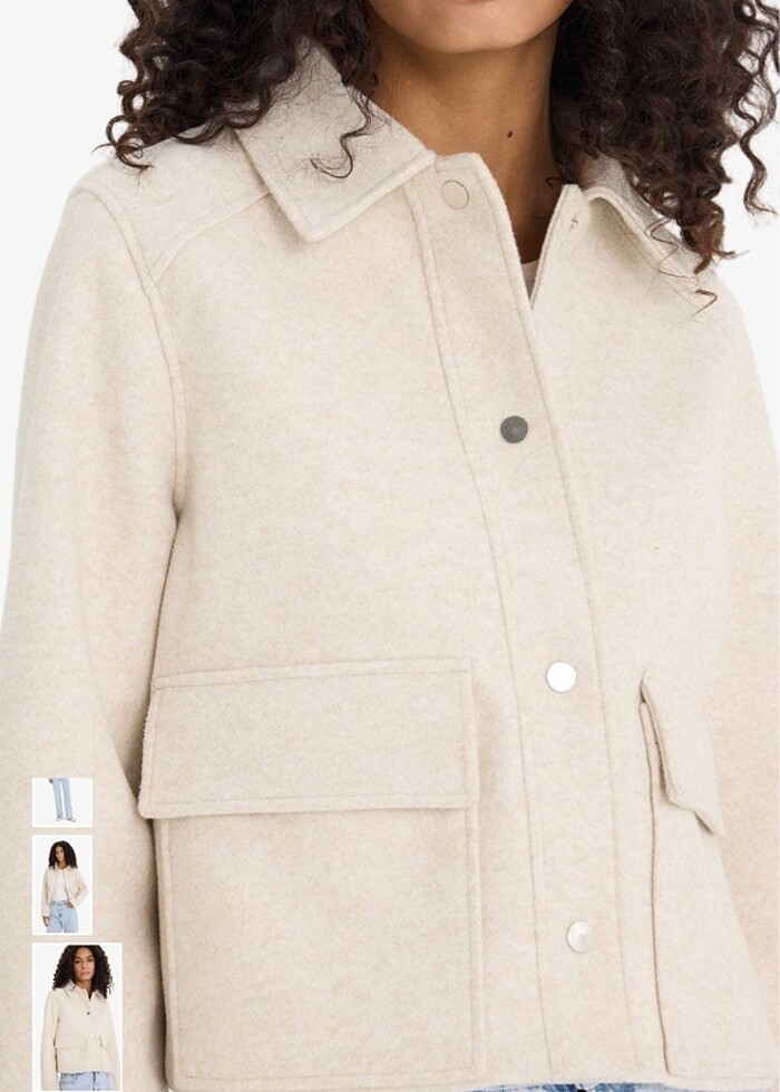 Defacto Kaşe Mont - Görsel 5