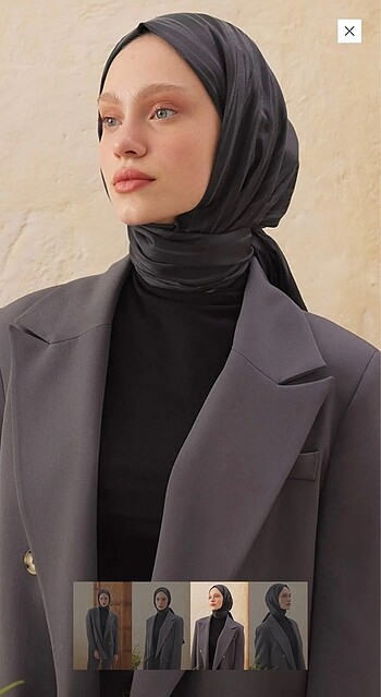 Fresh Wave Jakarlı Şal Antrasit - Görsel 3