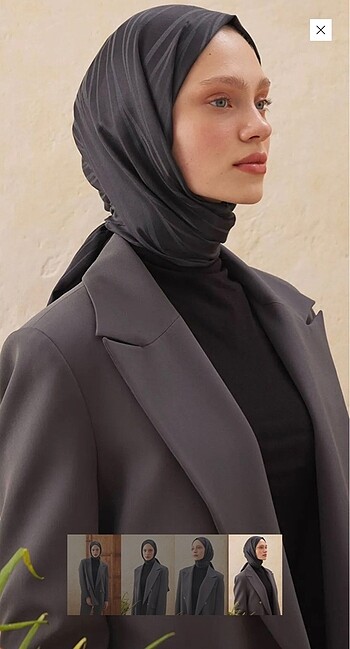 Fresh Wave Jakarlı Şal Antrasit - Görsel 4