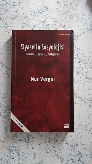 Siyasetin Sosyolojisi Nur Vergin