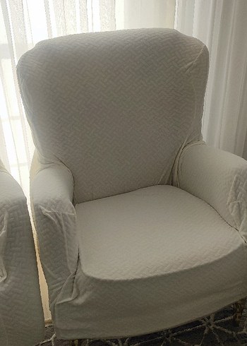 Gri Konvansiyonel Desensiz Koltuk Örtüsü - Görsel 2