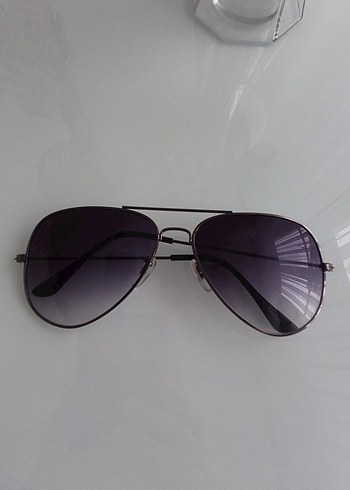 Gri Minimalist Gotik Kadın Güneş Gözlüğü - Görsel 2