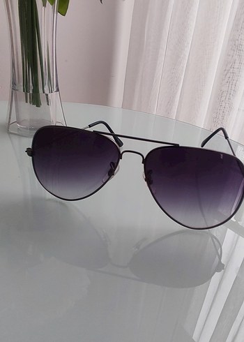 Gri Minimalist Gotik Kadın Güneş Gözlüğü - Görsel 5