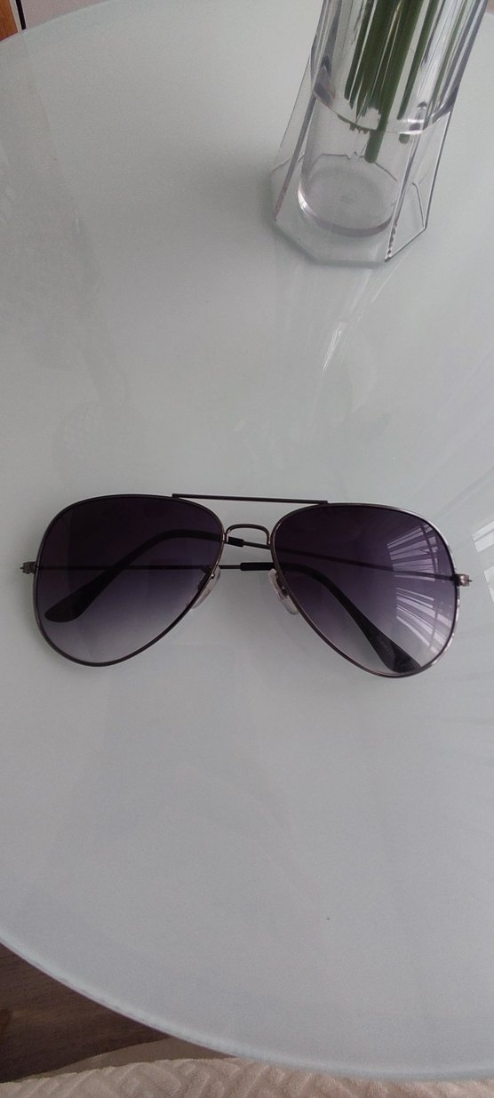 Gri Minimalist Gotik Kadın Güneş Gözlüğü - Görsel 2