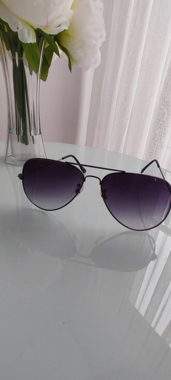 Gri Minimalist Gotik Kadın Güneş Gözlüğü - Görsel 5