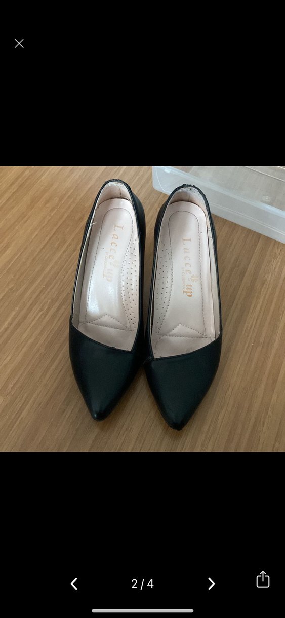 Siyah topuklu ayakkabı - Görsel 2