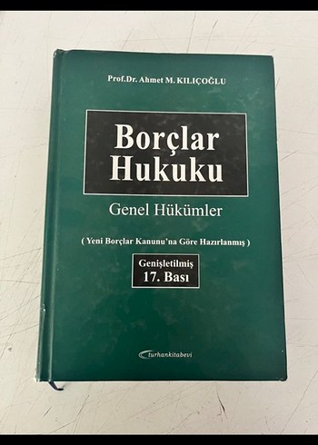 rezerve..Borçlar Hukuku - Prof.Dr. Ahmet M. Kılıçoğlu