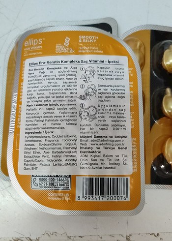 Ellips Saç Bakım Kapsülleri ipeksi pro keratin.. - Görsel 2