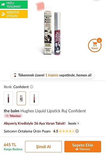 The balm ruj lipstick