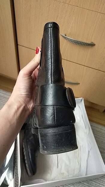 39 Beden siyah Renk Nine West Deri Çizme