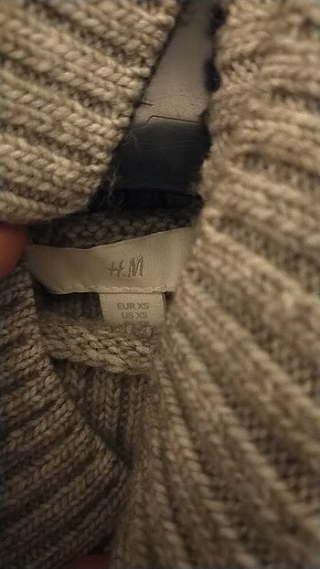 xs Beden gri Renk H&M cropped kazak