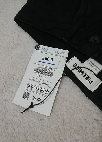 xs Beden siyah Renk Pull&Bear Pantolon