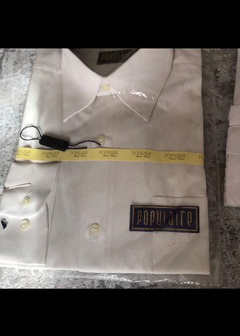 Beyaz Kısa ve uzun Kollu Bel Detaylı Erkek Gömlek - Görsel 4