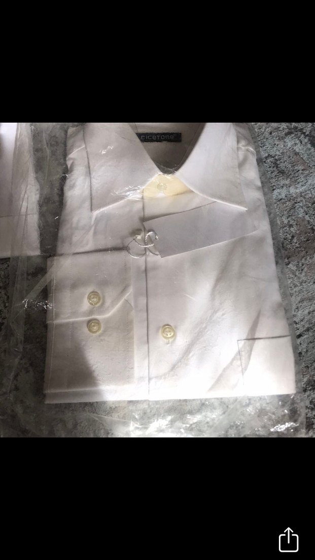 Beyaz Kısa ve uzun Kollu Bel Detaylı Erkek Gömlek - Görsel 2