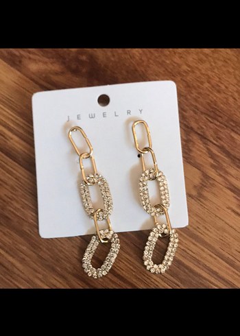 Parlak Renkli Taşlı Uzun Kadın Küpeler - Görsel 5