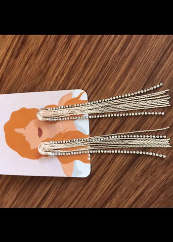 Parlak Renkli Taşlı Uzun Kadın Küpeler - Görsel 7