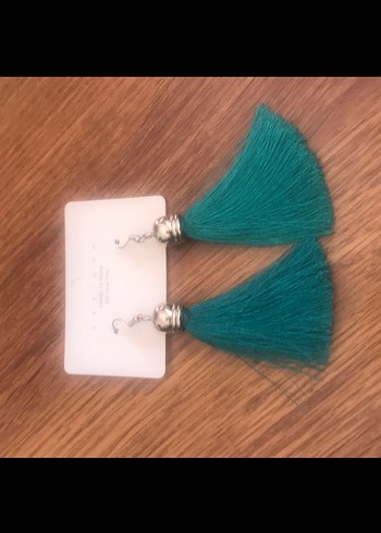 Parlak Renkli Taşlı Uzun Kadın Küpeler - Görsel 14