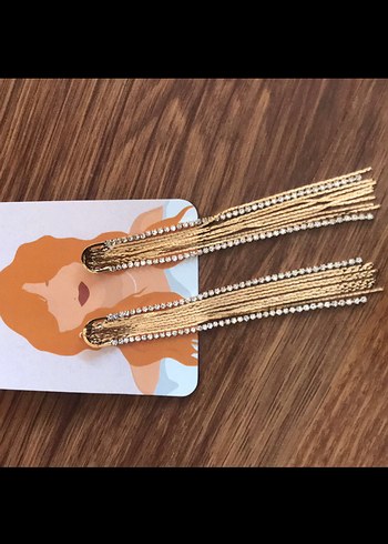 Parlak Renkli Taşlı Uzun Kadın Küpeler - Görsel 10