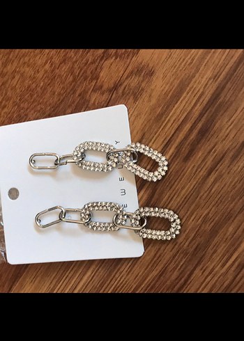 Parlak Renkli Taşlı Uzun Kadın Küpeler - Görsel 3