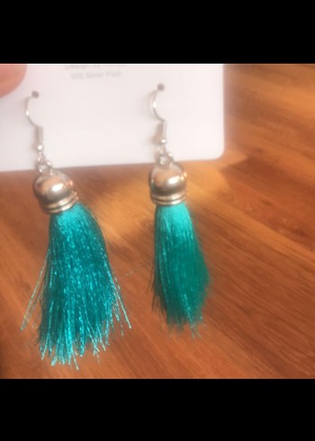 Parlak Renkli Taşlı Uzun Kadın Küpeler - Görsel 15