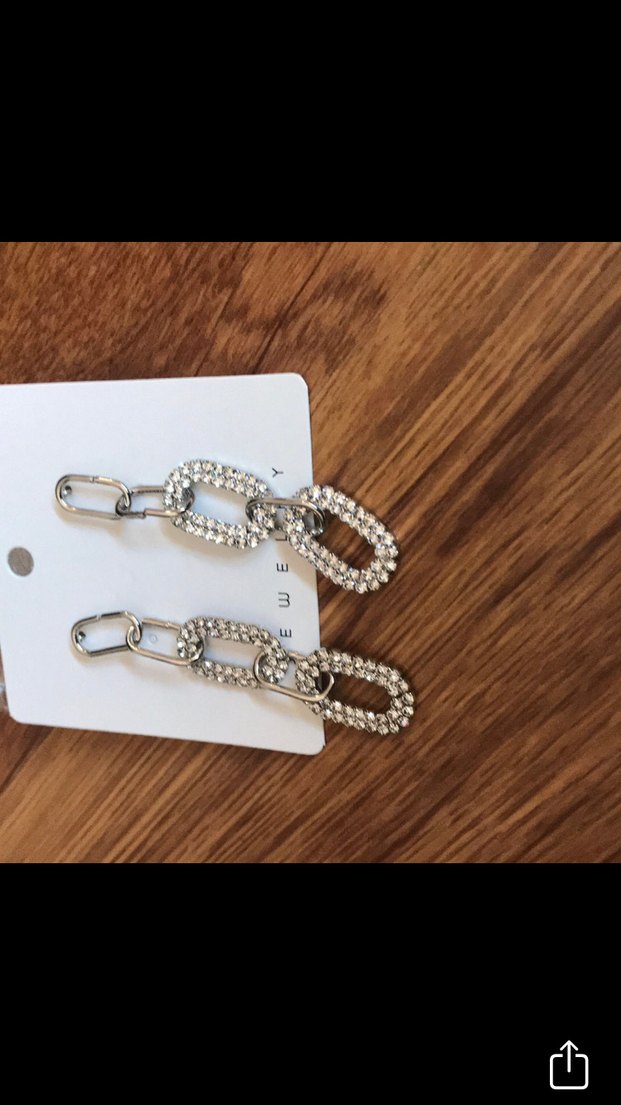 Parlak Renkli Taşlı Uzun Kadın Küpeler - Görsel 4