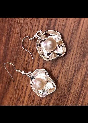 Vintage Mini Beaded Küpe - Görsel 4