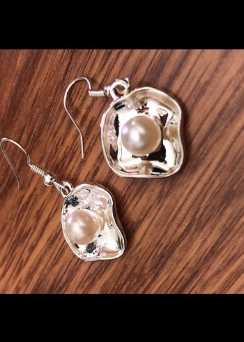 Vintage Mini Beaded Küpe - Görsel 3