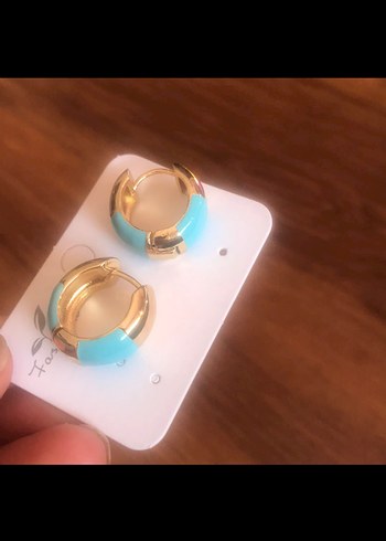 Vintage Mini Beaded Küpe - Görsel 5