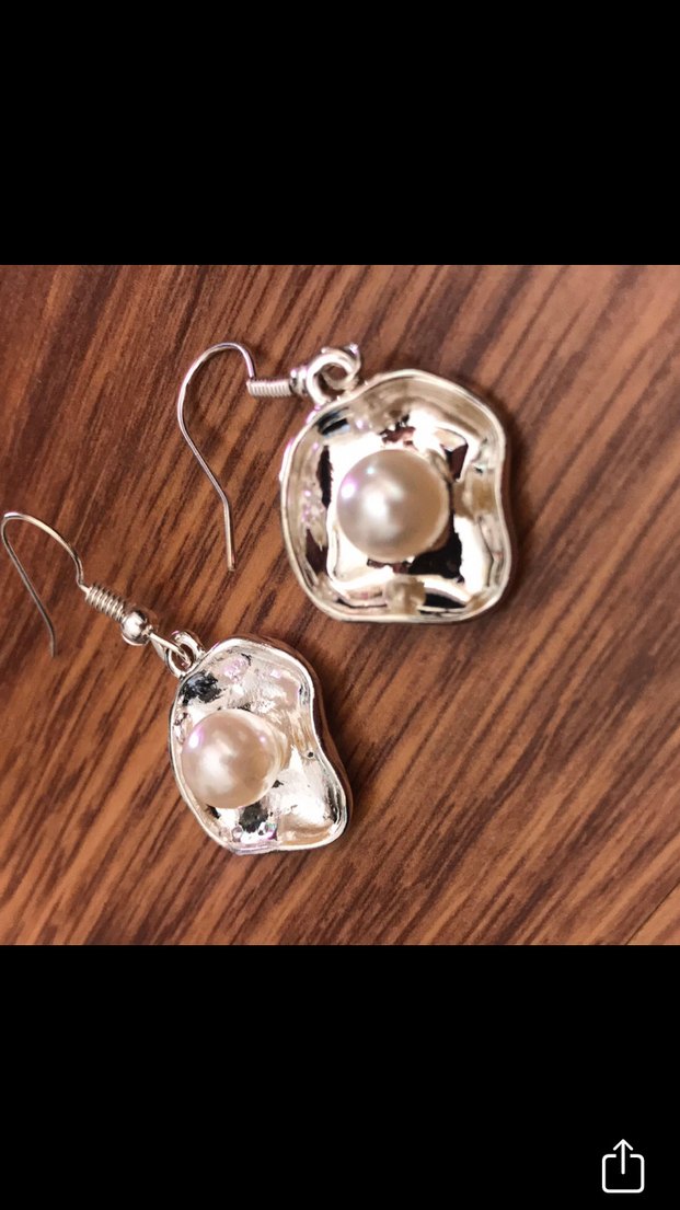 Vintage Mini Beaded Küpe - Görsel 3