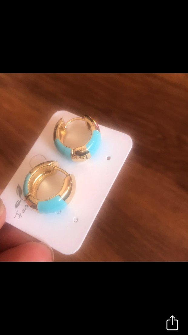 Vintage Mini Beaded Küpe - Görsel 5