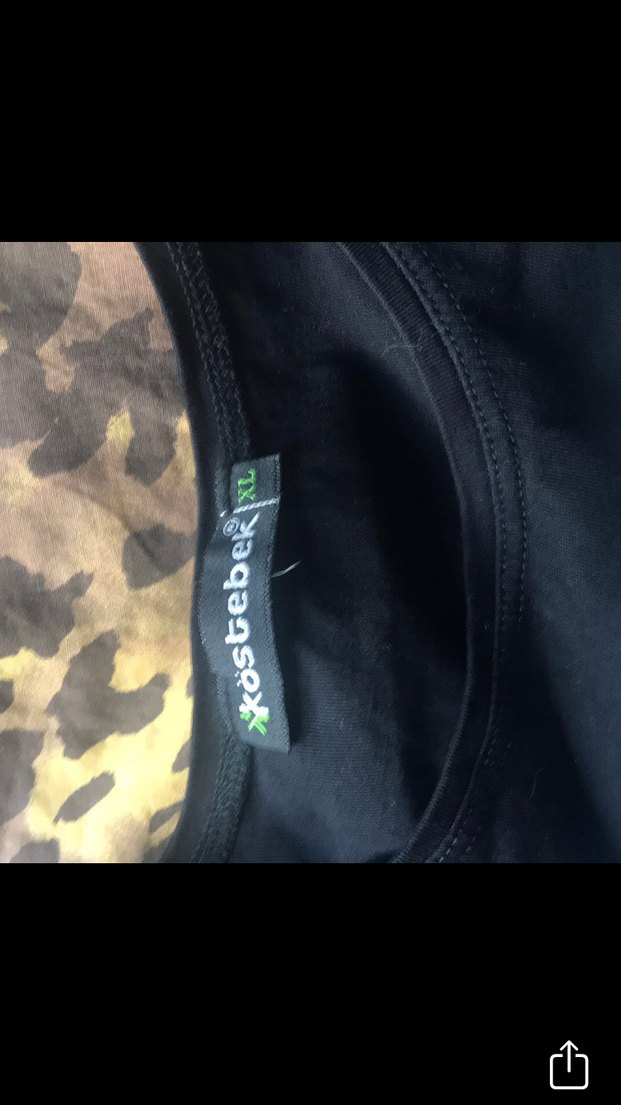 Kız Çocuk Siyah Baskılı Kısa Kollu Tişört - Görsel 4