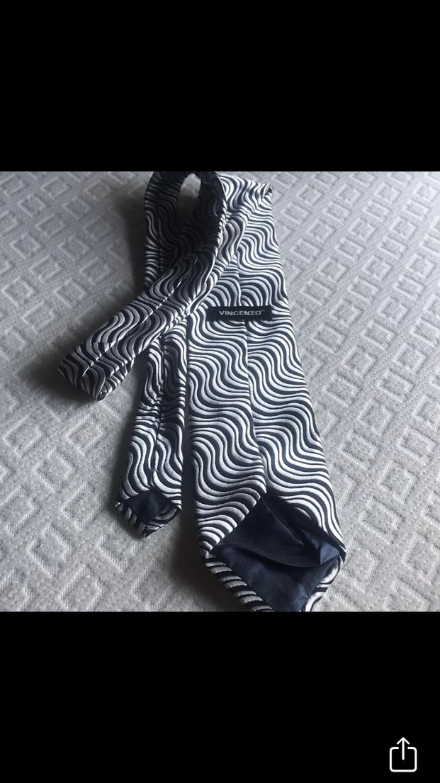 Erkek Kahverengi ve Siyah Kravat Seti - Görsel 3