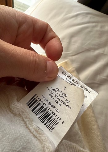 s Beden çeşitli Renk Beymen Club Yazılı Beyaz Kazak