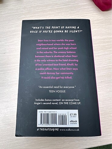 The Hate U Give ? Angie Thomas | İngilizce Roman