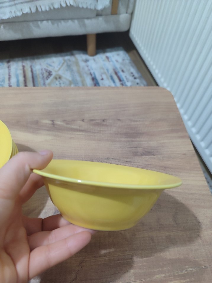 Sarı Renkli 6'lı Tabak Seti - Görsel 2