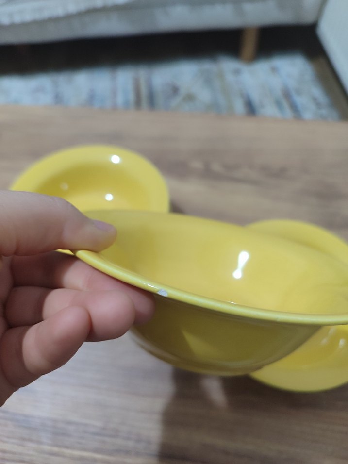 Sarı Renkli 6'lı Tabak Seti - Görsel 5