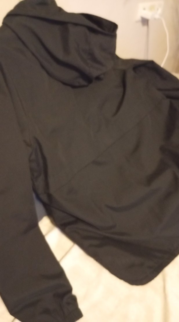 Fermuarlı Siyah Erkek Kapüşonlu mont - Görsel 5