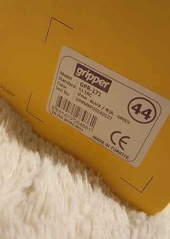 Erkek Siyah gripper marka iş ayakkabısı - Görsel 4