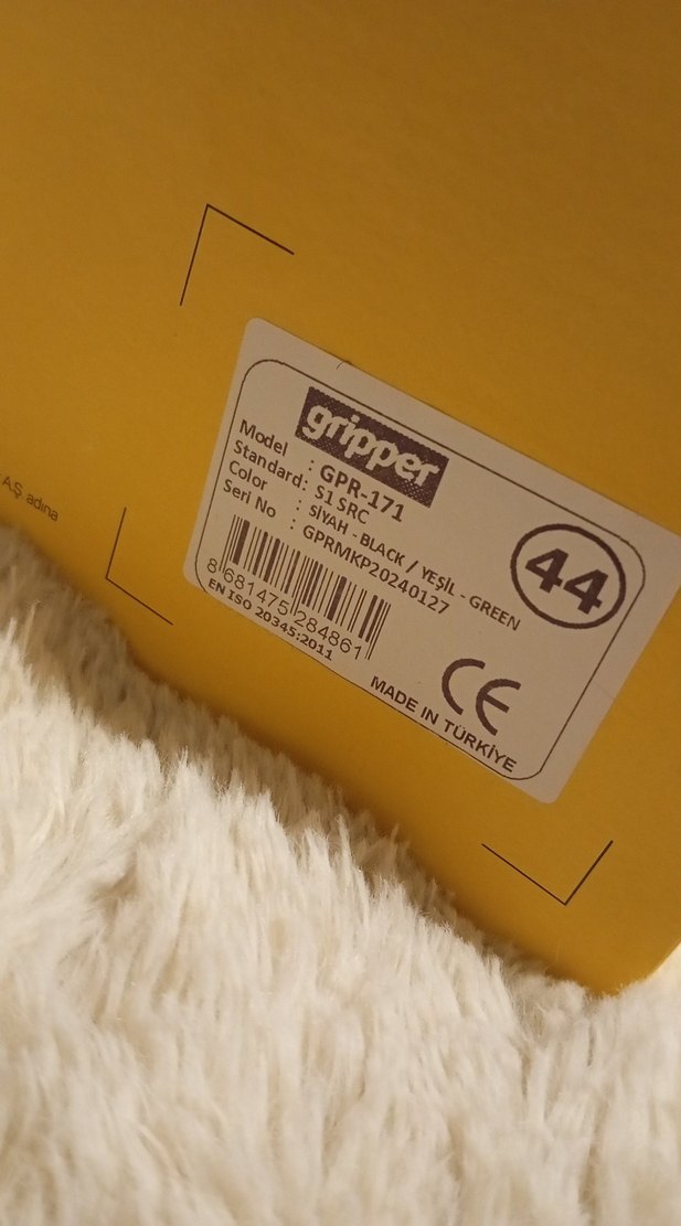 Erkek Siyah gripper marka iş ayakkabısı - Görsel 4