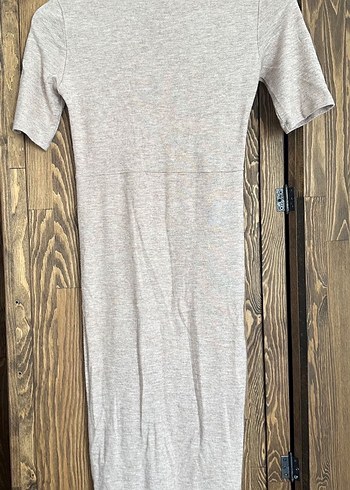 Bej Kısa Kollu elbise - Görsel 2