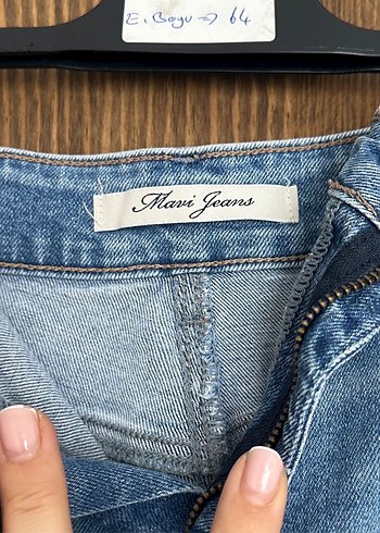 Kadın Mavi Mini Şort - Görsel 3