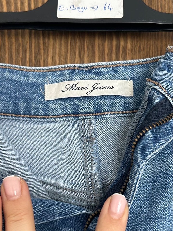 Kadın Mavi Mini Şort - Görsel 3