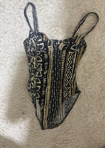Bohem Tarzı Çok Renkli Desenli Mayo